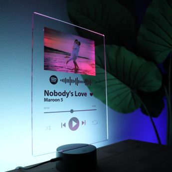 Lampada Spotify con base a led RGB