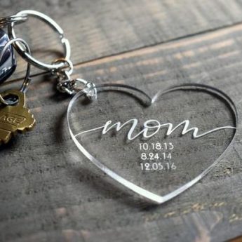 Portachiavi in Plexiglass - Regalo per la mamma