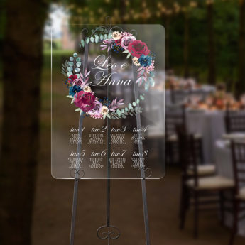 Tableau Mariage in Plexiglass