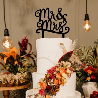 Cake topper MR e MRS