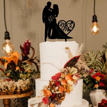 Cake topper Sposi "Mr & Mrs"
