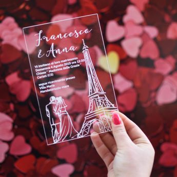 Partecipazione in plexiglass Paris
