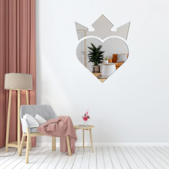 Specchio in plexiglass Cuore