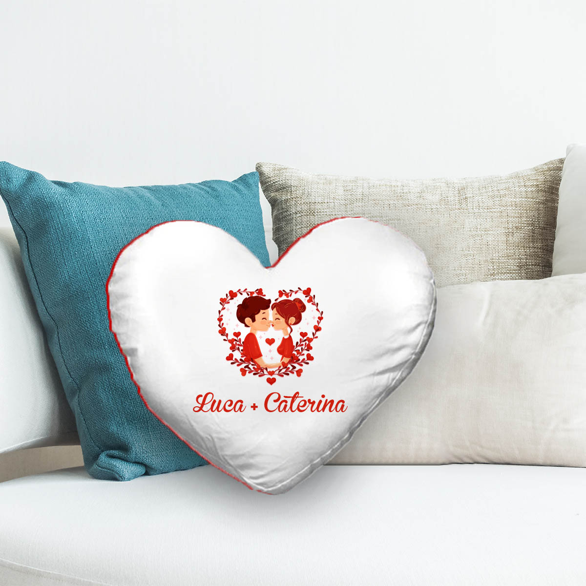 Cuscino personalizzato per San Valentino