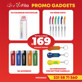 Gadget personalizzati in promozione